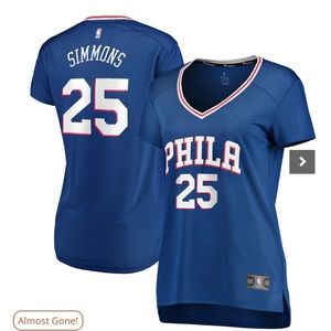 Ben Simmons Philadelphia76ers Fanatics Brande Woman’s FastBrea Replic pl Jersey